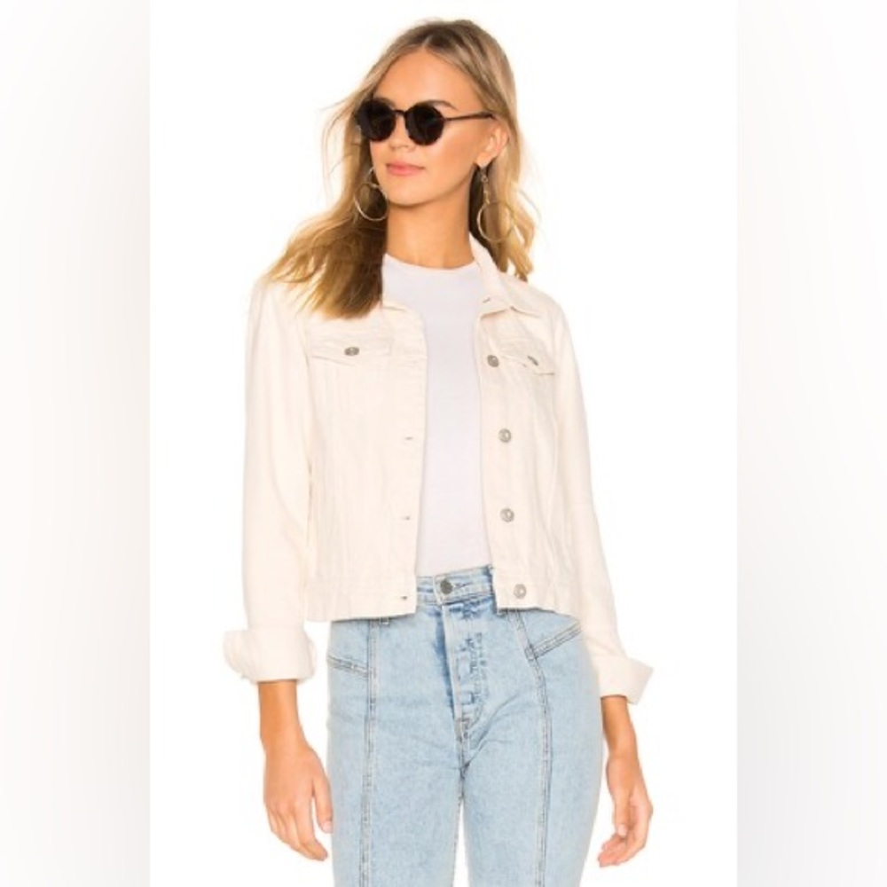 Free People Ivory Rumors Denim Jacket